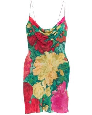 Balmain Silk Cowl Neck Dress With Thin Straps - White