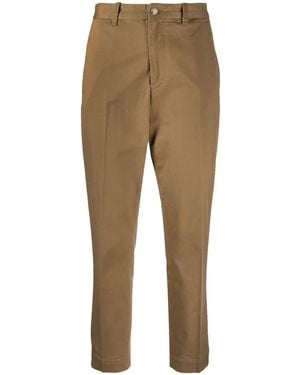 Polo Ralph Lauren Pressed-Crease Stretch Cotton Chino Trousers - Natural