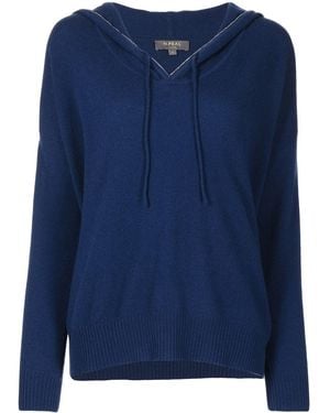 N.Peal Cashmere Drawstring Cashmere Jumper - Blue