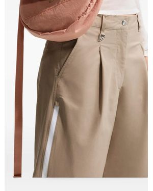Nike Pantalones Cortos Con Cremallera Y Pliegues - Neutro