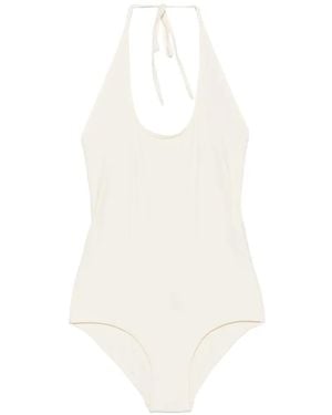 TOTEME Bañador Con Cuello Halter - Blanco