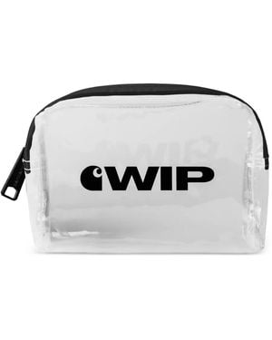 Carhartt Trousse De Toilette Transparente À Logo Imprimé - Black