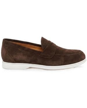 Kiton Suede Loafers - Brown