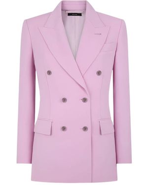 Tom Ford Peak Lapel Double-Breasted Blazer - Pink