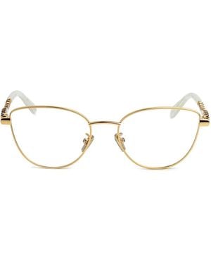 BVLGARI Serpenti Cat-Eye Glasses - Natural