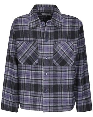 Carhartt L/ Parson Check-Print Shirt - Blue
