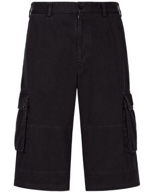 Dolce & Gabbana Cotton Bermuda Shorts - Blue