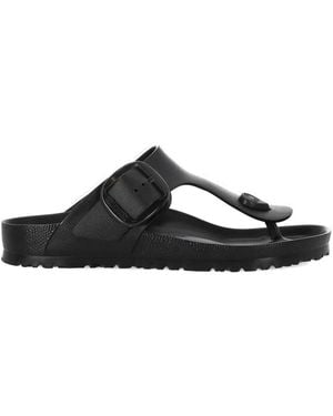 Birkenstock Gizeh Oversized-Buckle Thong Sandals - Black