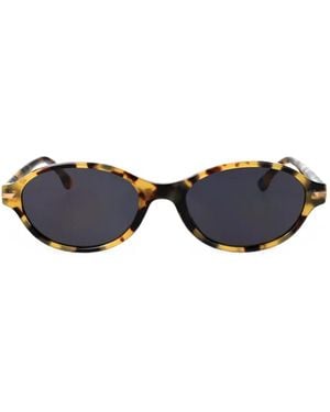 Victoria Beckham Lunettes De Soleil À Monture Ovale - Blue