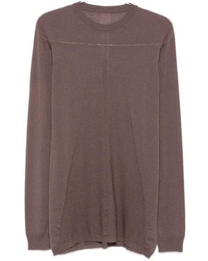 Rick Owens Pullover Mit Sichtbaren Nähten - Braun