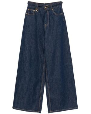 Zimmermann High-Waisted Wide-Leg Jeans - Blue