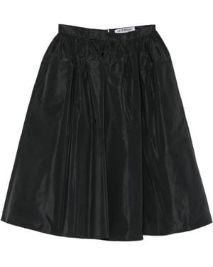 Lutz Huelle Glory Pleated Midi Skirt - Black