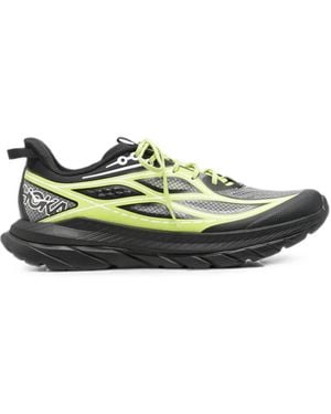 Hoka One One Mesh-Panelled Sneakers - Green