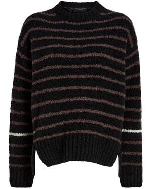 Proenza Schouler Gestreifter Leonie Wollpullover - Schwarz