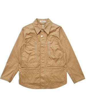 NAMACHEKO Helios Zip-Pocket Overshirt - Natural