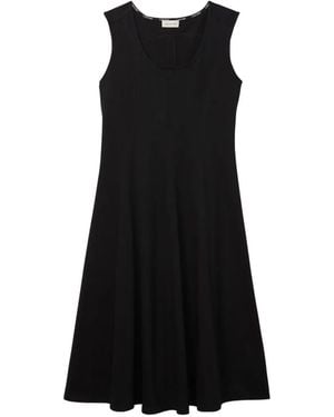 Calvin Klein A-Line Midi Dres - Black