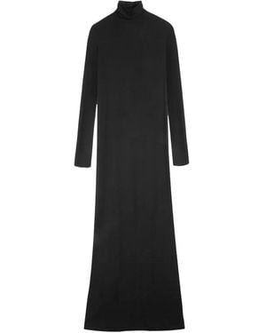 Vera Wang Robe Longue Rosa À Dos Ouvert - Black