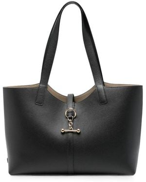 Strathberry Kite Leather Tote Bag - Black