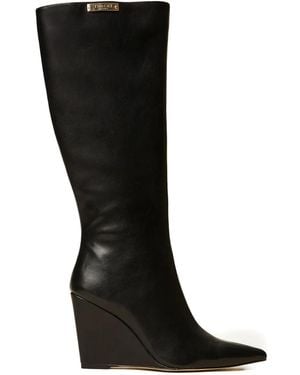 Twinset 100Mm Logo-Plaque Boots - Black