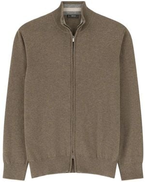 BOGGI Full-Zip Sweater - Brown