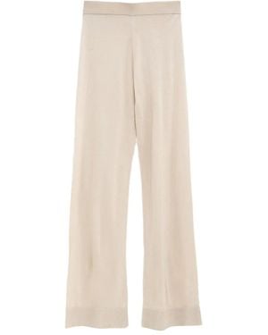 TOTEME Knitted Wide-Leg Pants - Natural