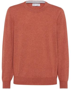 Brunello Cucinelli クルーネック カシミアセーター - ピンク