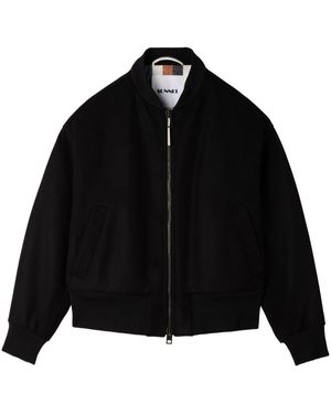 Sunnei Varsity Bomber Jacket - Black