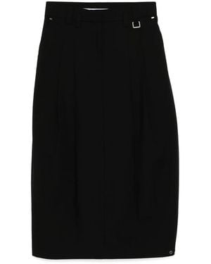 TEAM WANG design Falda Choices Plisada - Negro