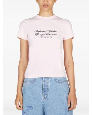 Vetements Four Seasons T-Shirt - White