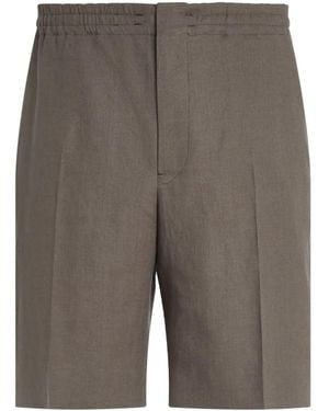 ZEGNA Oasi Lino Shorts - Grey