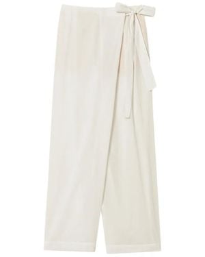 Twinset Muslin Palazzo Trousers - White
