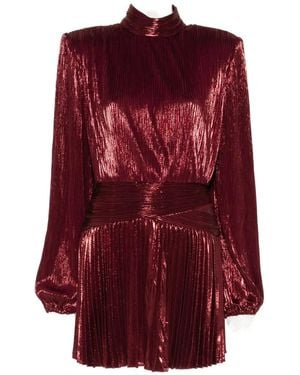 retroféte Freja Shoulder-Pad Mini Dress - Red