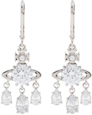 Vivienne Westwood Joaquina ドロップピアス - ホワイト