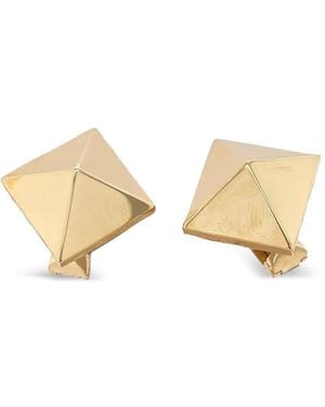 Brooks Brothers Pendientes Piramide En Oro Amarillo De 18 Ct - Neutro