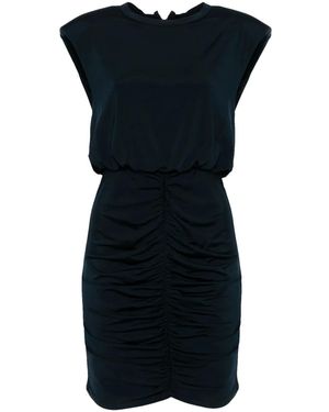 ROTATE BIRGER CHRISTENSEN Slinky Ruched Mini Dress - Blue