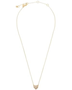 Kate Spade Amour Crystal-Embellished Heart-Pendant Necklace - White