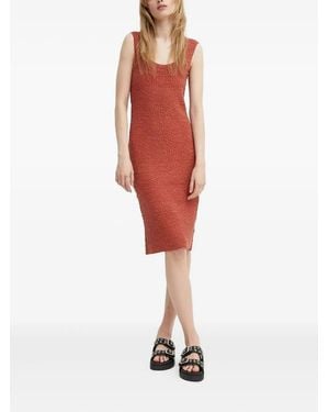 Tiger Of Sweden Midikleid Mit U-Ausschnitt - Rot