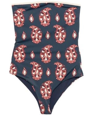 Johanna Ortiz Alta Mar Paisley-Print Swimsuit - Blue