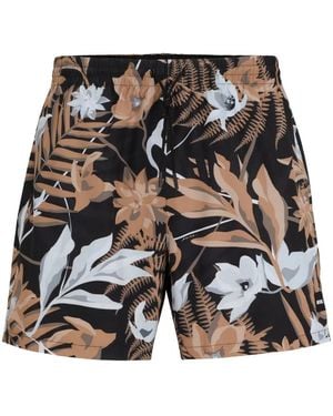 BOSS Costume Da Bagno Con Stampa - Nero