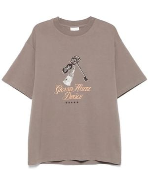 Drole de Monsieur Graphic-Print T-Shirt - Grey