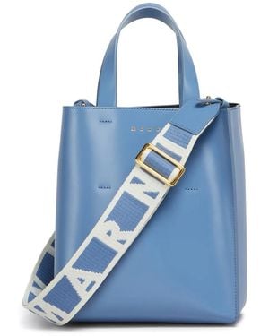 Marni Borsa Tote Museo Mini - Blu