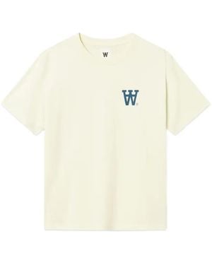 WOOD WOOD Liam ロゴTシャツ - ホワイト