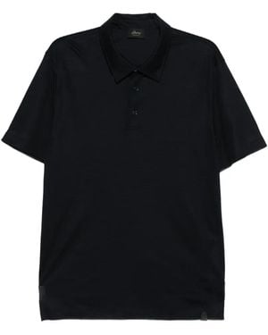 Brioni Poloshirt Met Grafische Print - Zwart