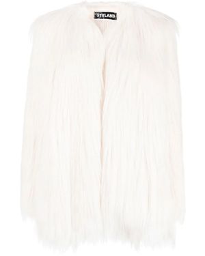 Styland Faux-Fur Jacket - White