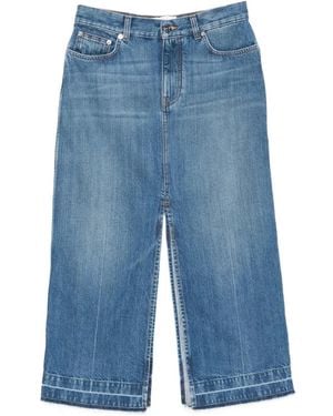 Givenchy Denim Midi Skirt - Blue