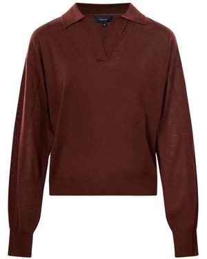 Soeur Fleming Polo-Collar T-Shirt - Brown