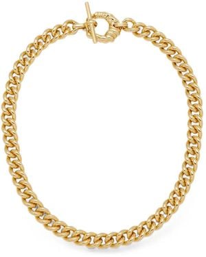 Yoj Coral Curb Chain Necklace - Metallic