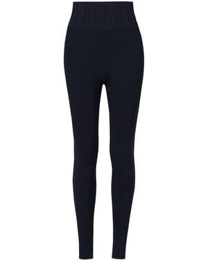 Perfect Moment Seamless Thermal Leggings - Blue