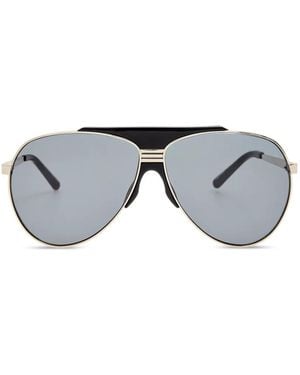 The Attico X Linda Farrow Amelia Sunglasses - Gray