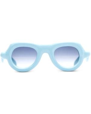 Paloceras Pebble Oval-Frame Sunglasses - Blue